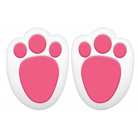 Зайчик для печати лапки