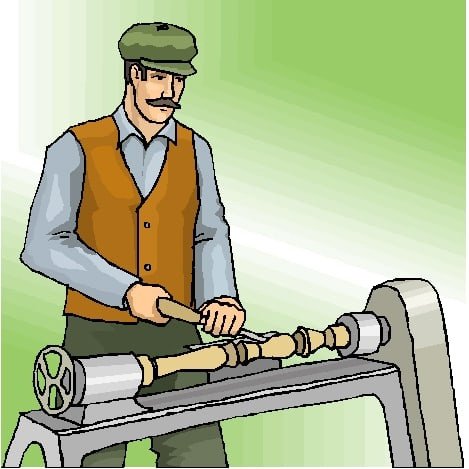 Токарь иллюстрация