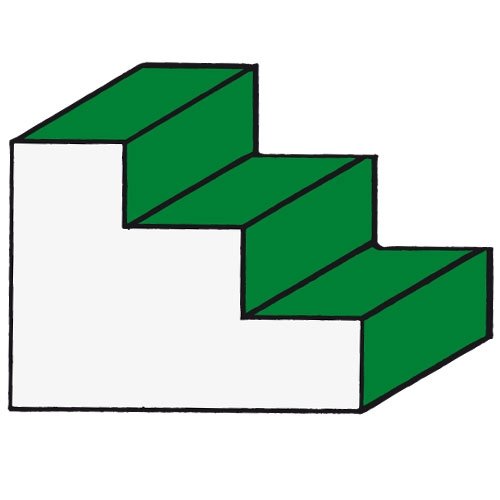 Трехступенчатая лесенка