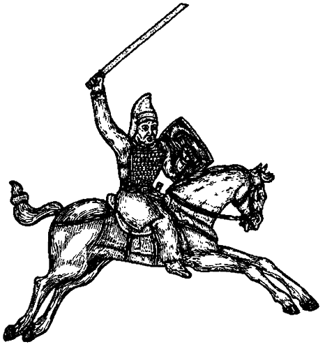 Гуннский воин всадник