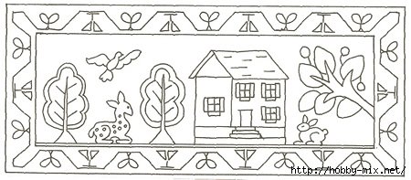 Пейзаж в Ковровом орнаменте