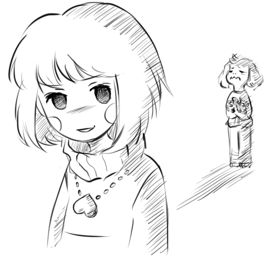 Чара андертейл черно белая