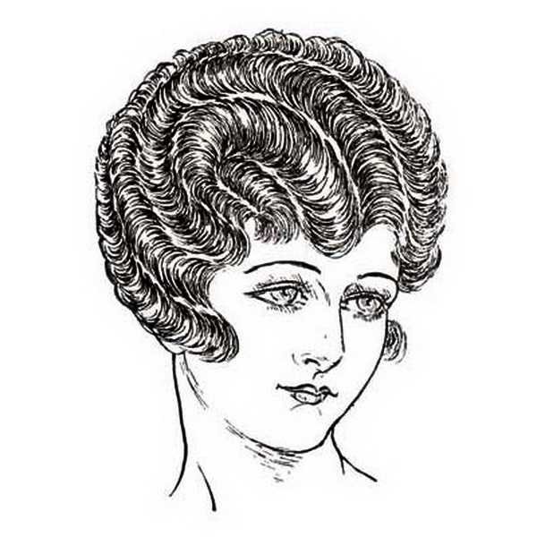 Историческая прическа карандашом
