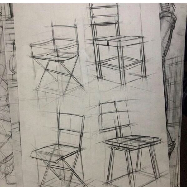 Стул в перспективе