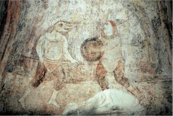 Фрески Софии Киевской Скоморохи