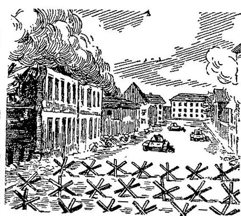 Противотанковый ёж рисунок