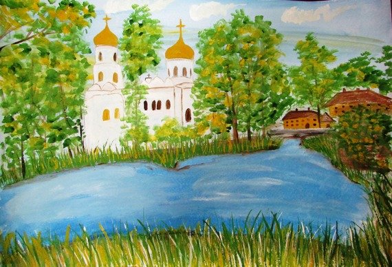 Святые места России рисунки