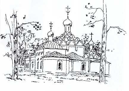 Храм Толгский монастырь рисунок
