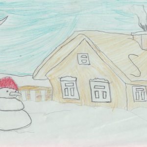 Иллюстрация на тему зимнее утро