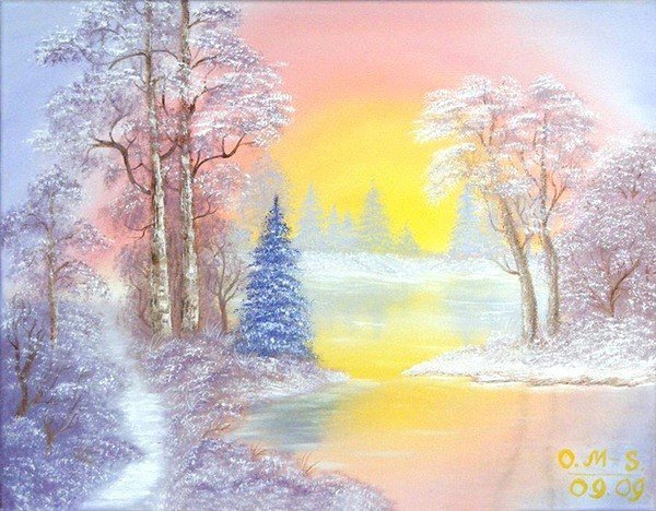 Рисунок на тему зимнее утро Чайковского