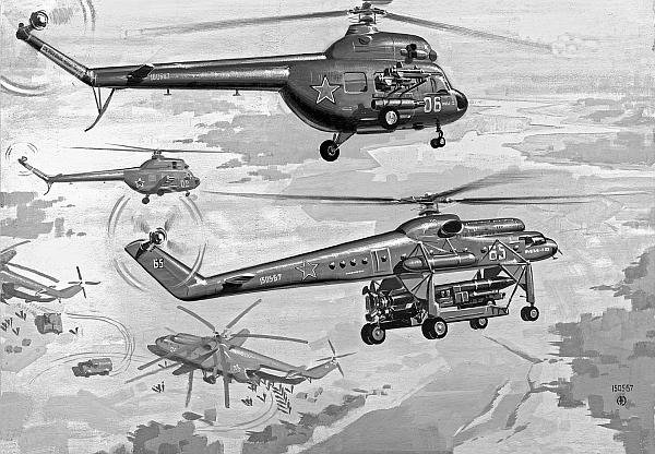 Вертолет ми 2 рисунок