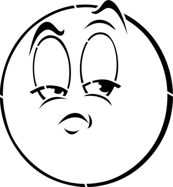 Эмоции трафарет