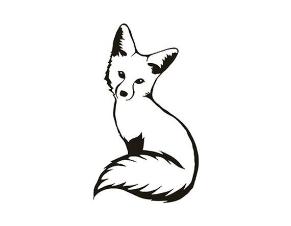 Лиса черно белая