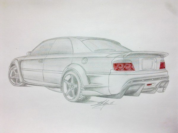 Раскраска Тойота Чайзер 100