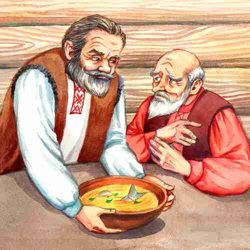 Басня Крылова Демьянова уха аудио