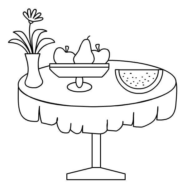 Стол раскраска