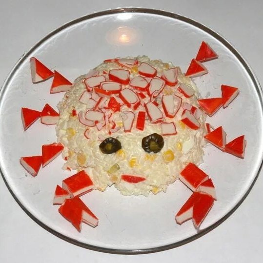 Оливье из крабовых палочек