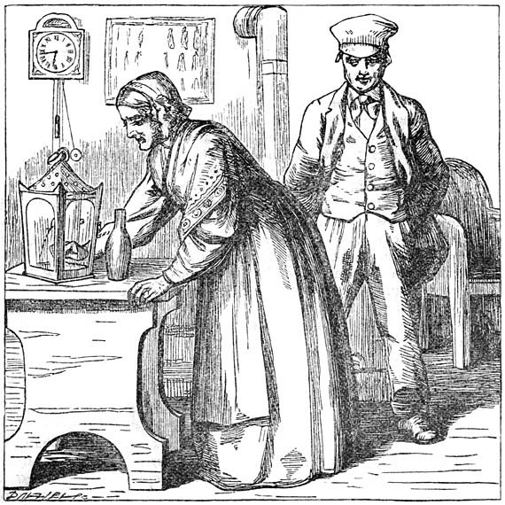 Иллюстрация к сказке старый уличный фонарь