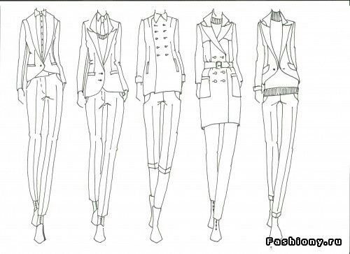 Модель для эскиза одежды женский