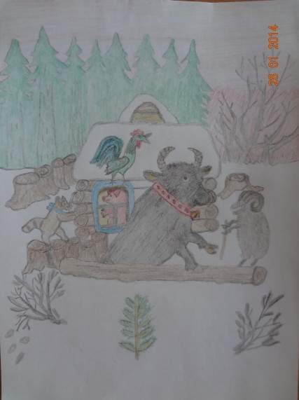 Зимовье зверей иллюстрации к сказке