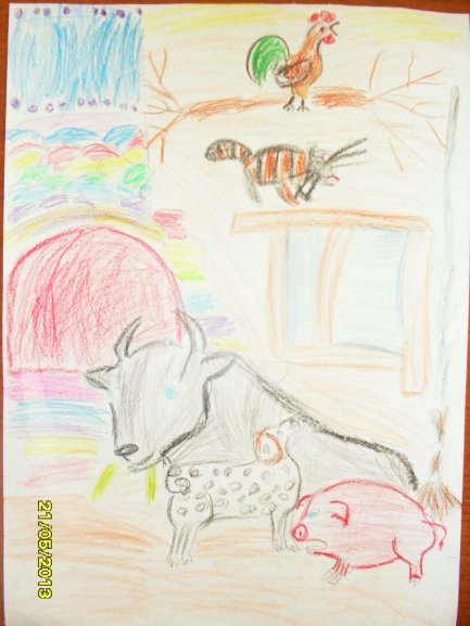 Рисование по сказке зимовье