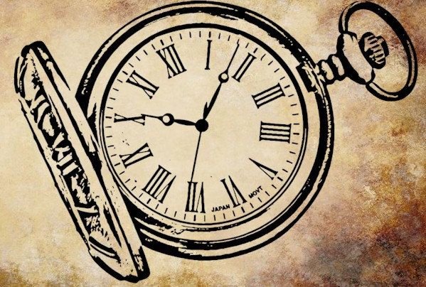 Старые часы рисунок