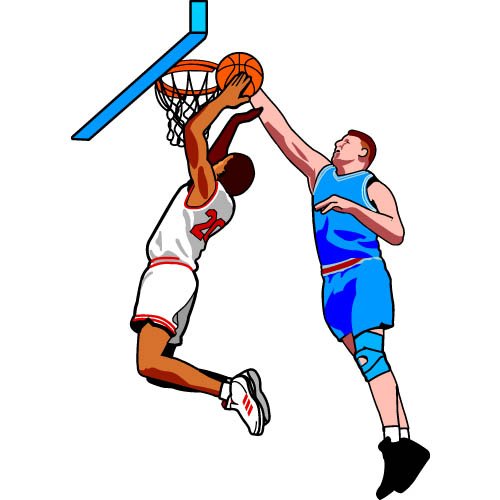 Игра в баскетбол рисунок