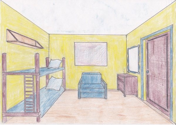 Интерьер детской комнаты изо