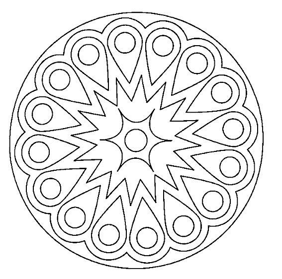 Орнаменты в круге для рисования