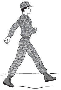 Солдаты маршируют