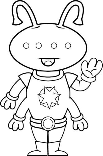 Костюм инопланетянина рисунок