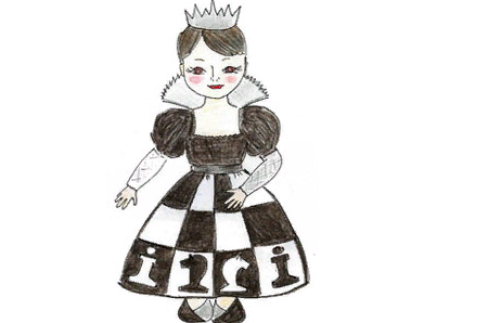 Шахматная Королева рисунок для детей
