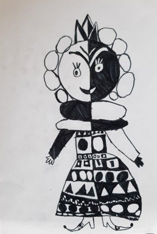 Шахматная Королева эскиз