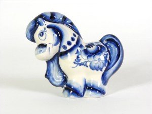 Гжель для детей лошадка