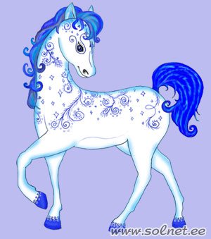 Лошадь рисунок новый год