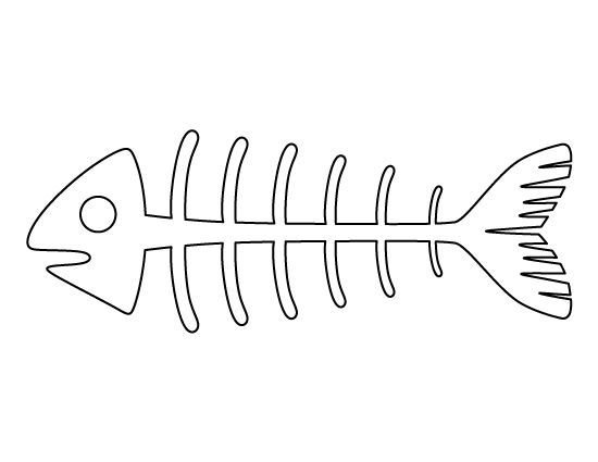 Скелет рыбы для детей