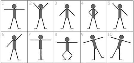 Комплекс упражнений на развитие координации
