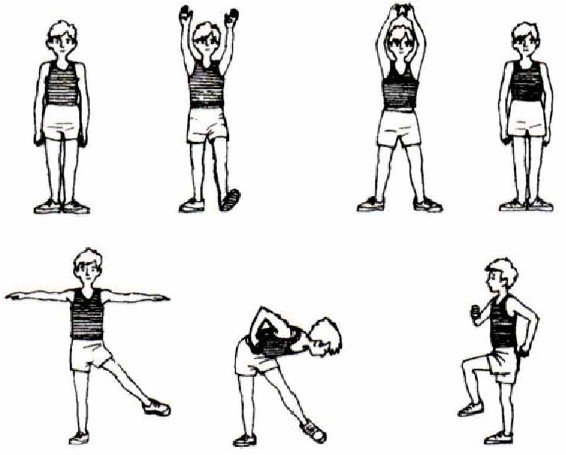 Выпрыгивание вверх из приседа