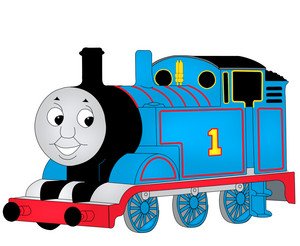 Паровоз Томас сбоку