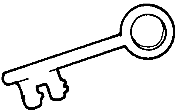 Рисунок ключа для раскрашивания