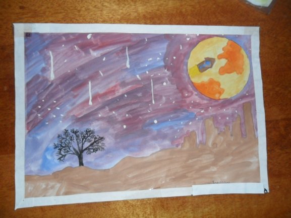 Рисунок космос гагаринцы