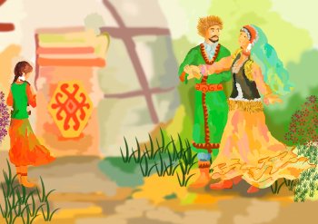 Изображение девушки с коромыслом на Луне