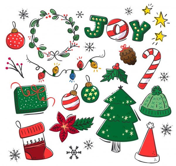 Новогодние элементы