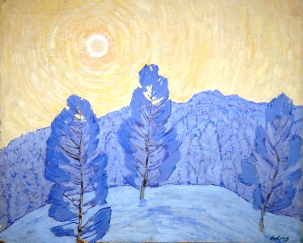 Рисование морозный день