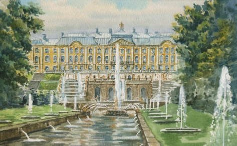 Петергоф открытка