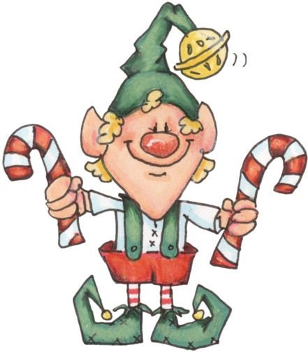 Новогодние гномики раскраска