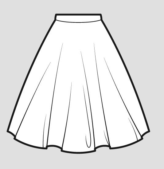 Эскиз юбки