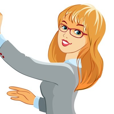 Учитель и дети на прозрачном фоне