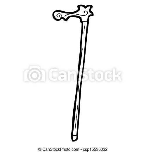 Трость палка на прозрачном фоне