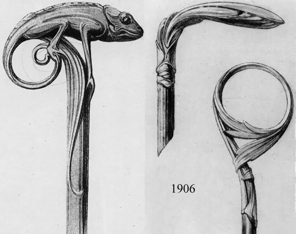 Эскиз ручки трости